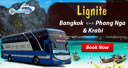 Lignite Tour offers Bus Bangkok to Krabi and Phang Nga