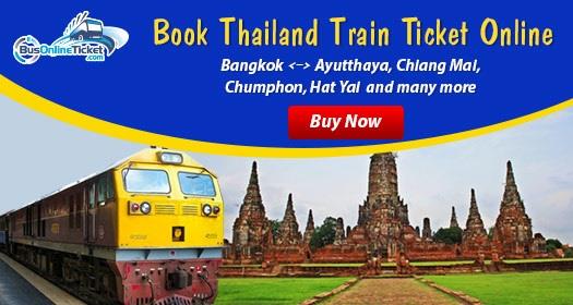 Thai Railways offers online train ticket booking departure from Hua Lamphong