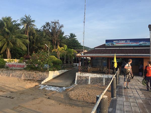 View of Chumphon Lomprayah Pier