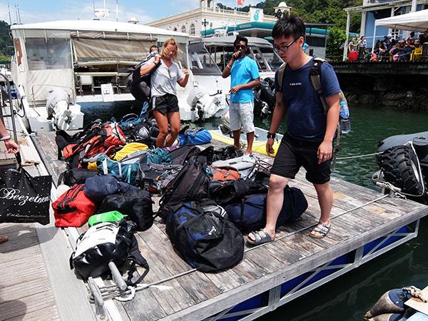 Collecting Luggage at Telaga Harbour Marina