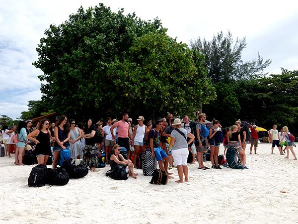 Koh Lipe Check Point Waiting Area at beach