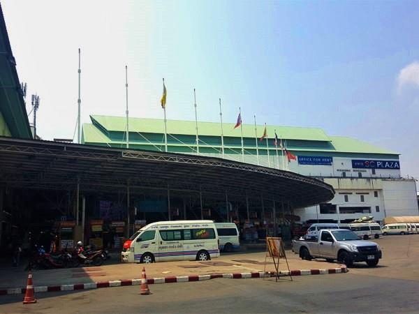 Outside bus terminal Sai Tai Mai