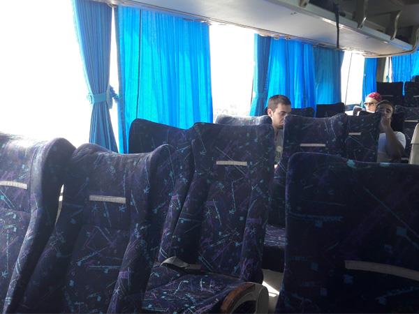 Lomprayah bus seats in Surat Thani