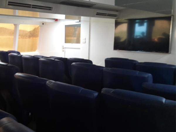 VIP room seats in Lomprayah ferry 