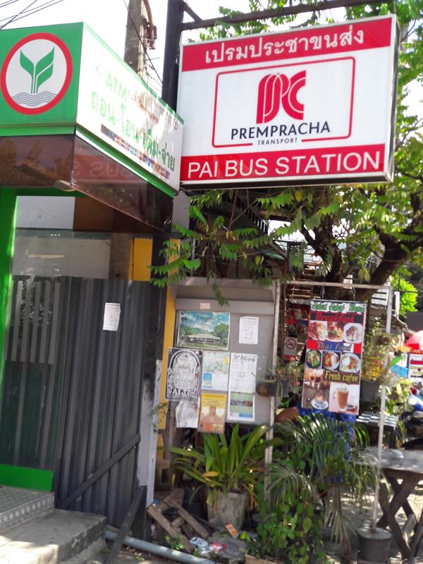 Pai Bus Station sign