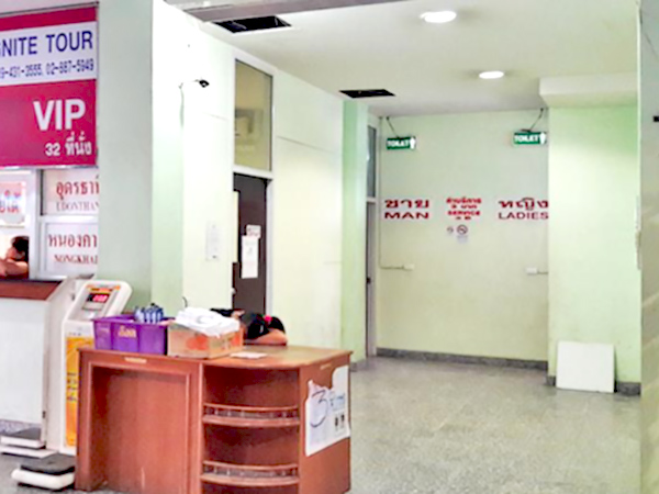 Restrooms in Chiang Mai Bus Terminal 3