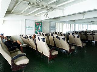 Seats in the ferry