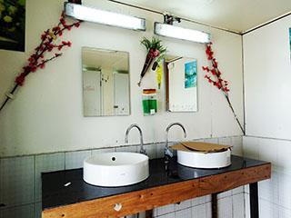 Toilet in the ferry