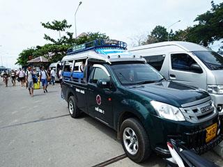 Taxi at Thong Sala Pier