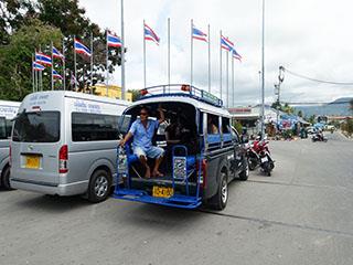 Tuk tuk at Thong Sala Pier