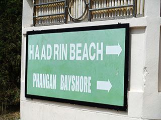 Haad Rin Beach Signboard