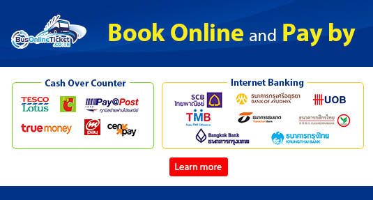 Book Online and Pay by Cash over Counter or Internet Banking in Thailand