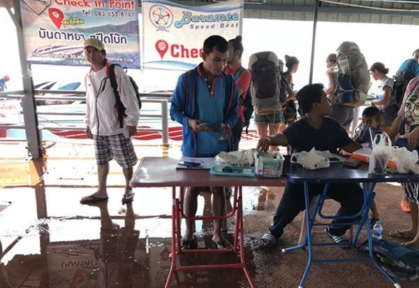 Bundhaya Check in for Transit boat