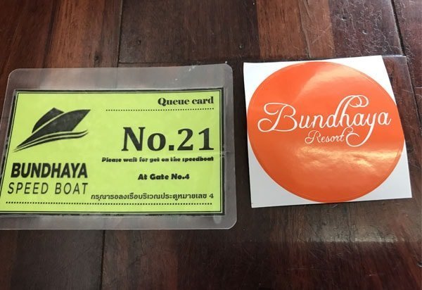 Sticker and queue card