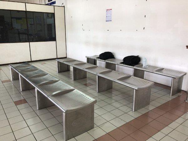 马来西亚巴东勿刹火车站的等候区