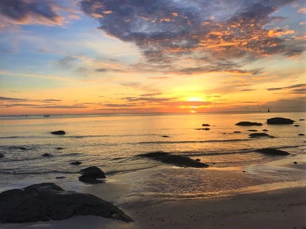 Sunset at Hua Hin Beach - Bangkok to Hua Hin RRC