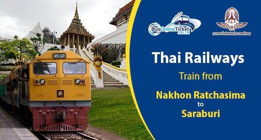 Train from Nakhon Ratchasima to Saraburi