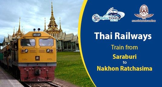 Train from Saraburi to Nakhon Ratchasima