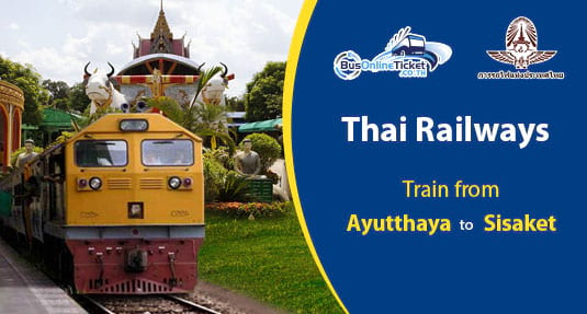 Train from Ayutthaya to Sisaket