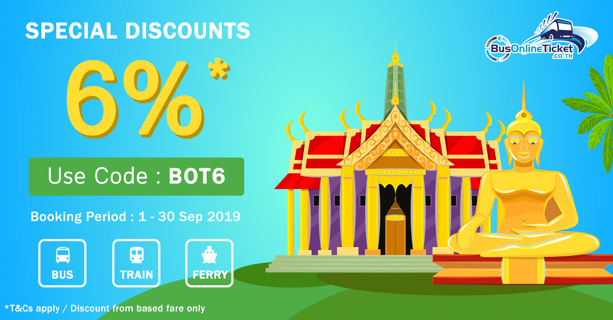 BusOnlineTicket.co.th Book Now and Get 6% Off! 