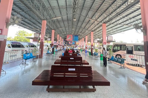 Inside Phrae Bus Terminal