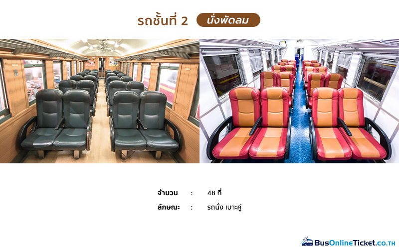 รถชั้นที่ 2 (บชท.) นั่งพัดลม